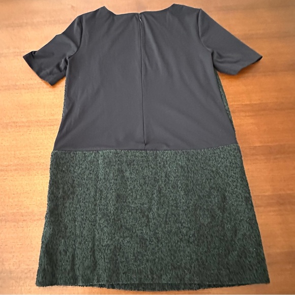 Tibi Women’s Black and Green Tweed Short Sleeve Dress Size 4 - Picture 3 of 8